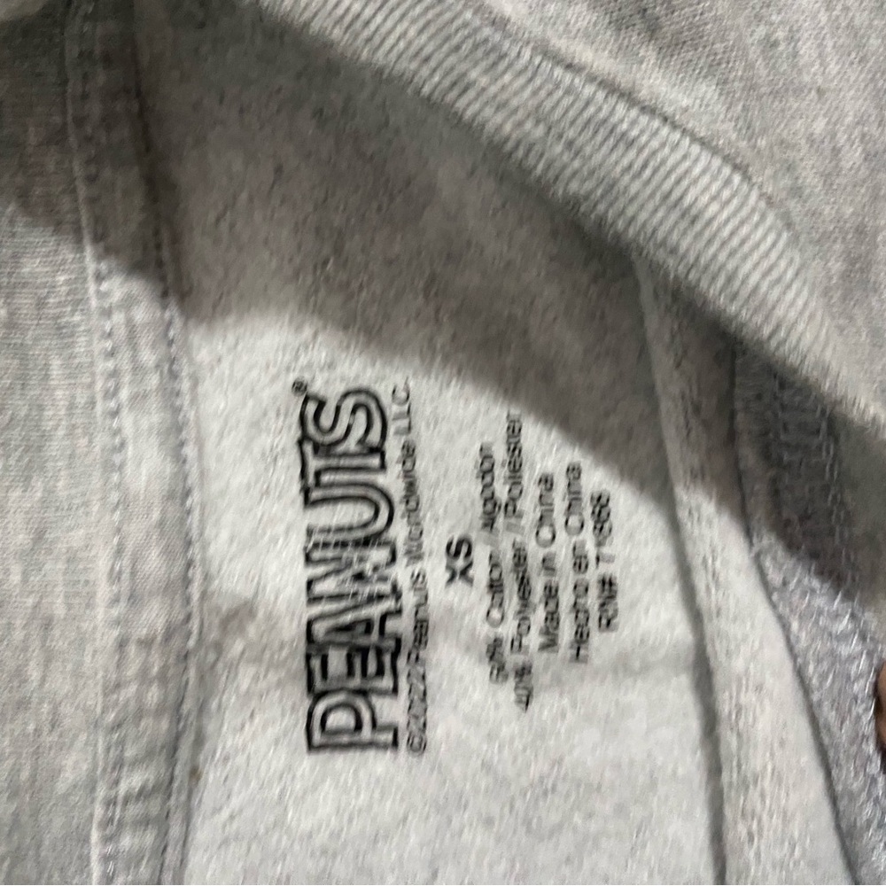 Kids Gray Peanuts Christmas Sweatshirt - Picture 5 of 6